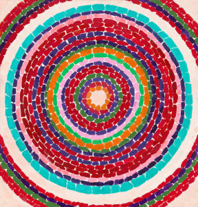 Alma Thomas - Pansies in Washington, 1969