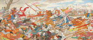 Louis Maurice Boutet de Monvel - The Turmoil of Conflict (Joan of Arc series: IV), c. late 1909-early 1913