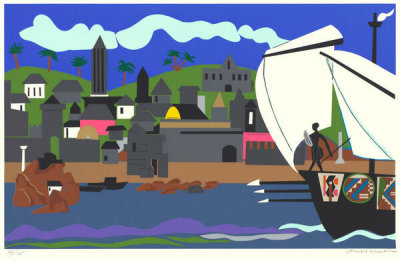 Romare Bearden - Home to Ithaca, 1979